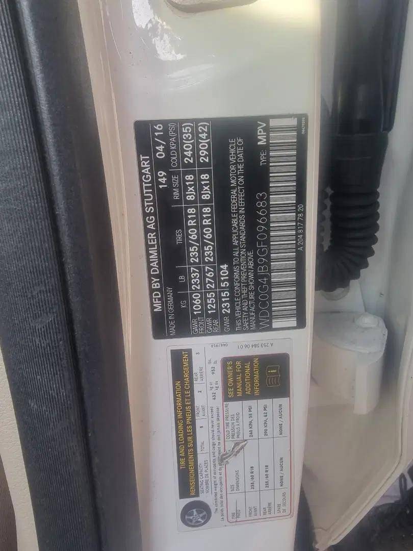 MERCEDES BENZ GLC-300 2016 - Marhaba Auction Used Cars - Image 9