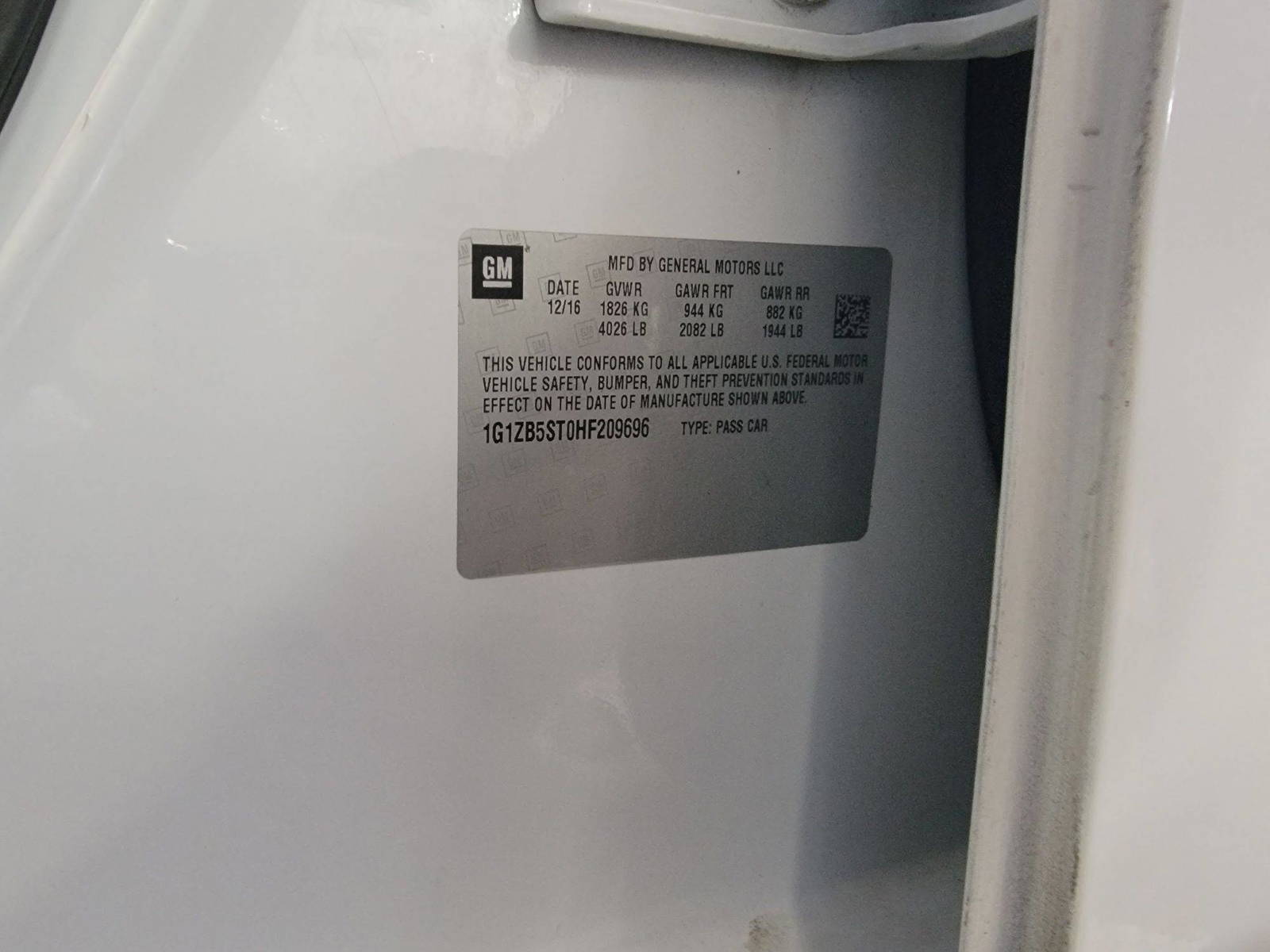 CHEVROLET MALIBU 2017 - Marhaba Auction Used Cars - Image 9