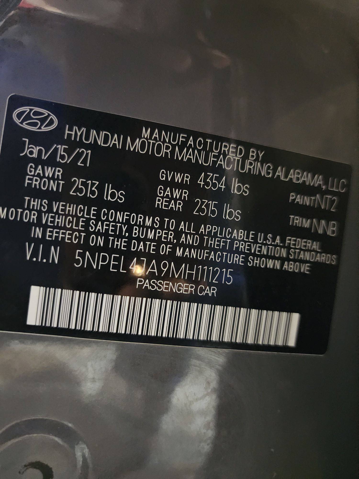 2021 HYUNDAI SONATA — 84243 Miles — Lot 11215 — Al Quoz - Marhaba Auctions Used Cars - Image 10
