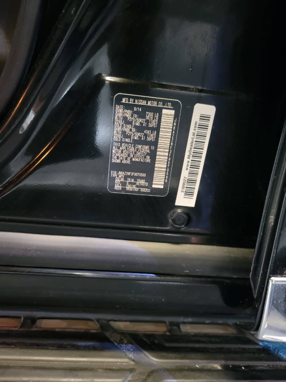 INFINITI QX80 2015 - Marhaba Auction Used Cars - Image 9