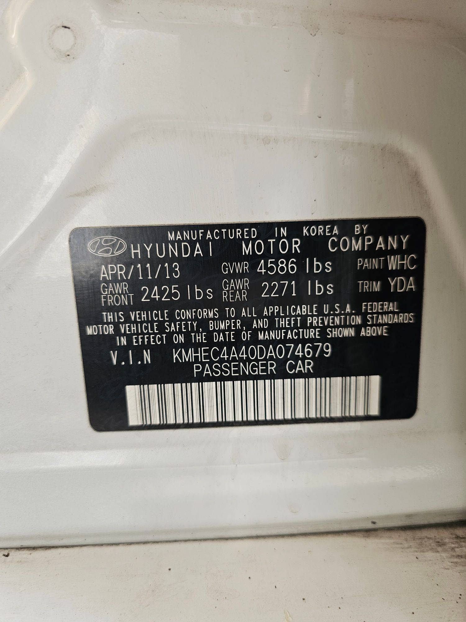 2013 HYUNDAI SONATA — 205668 Miles — Lot 7261221 — Souq - Marhaba Auctions Used Cars - Image 10