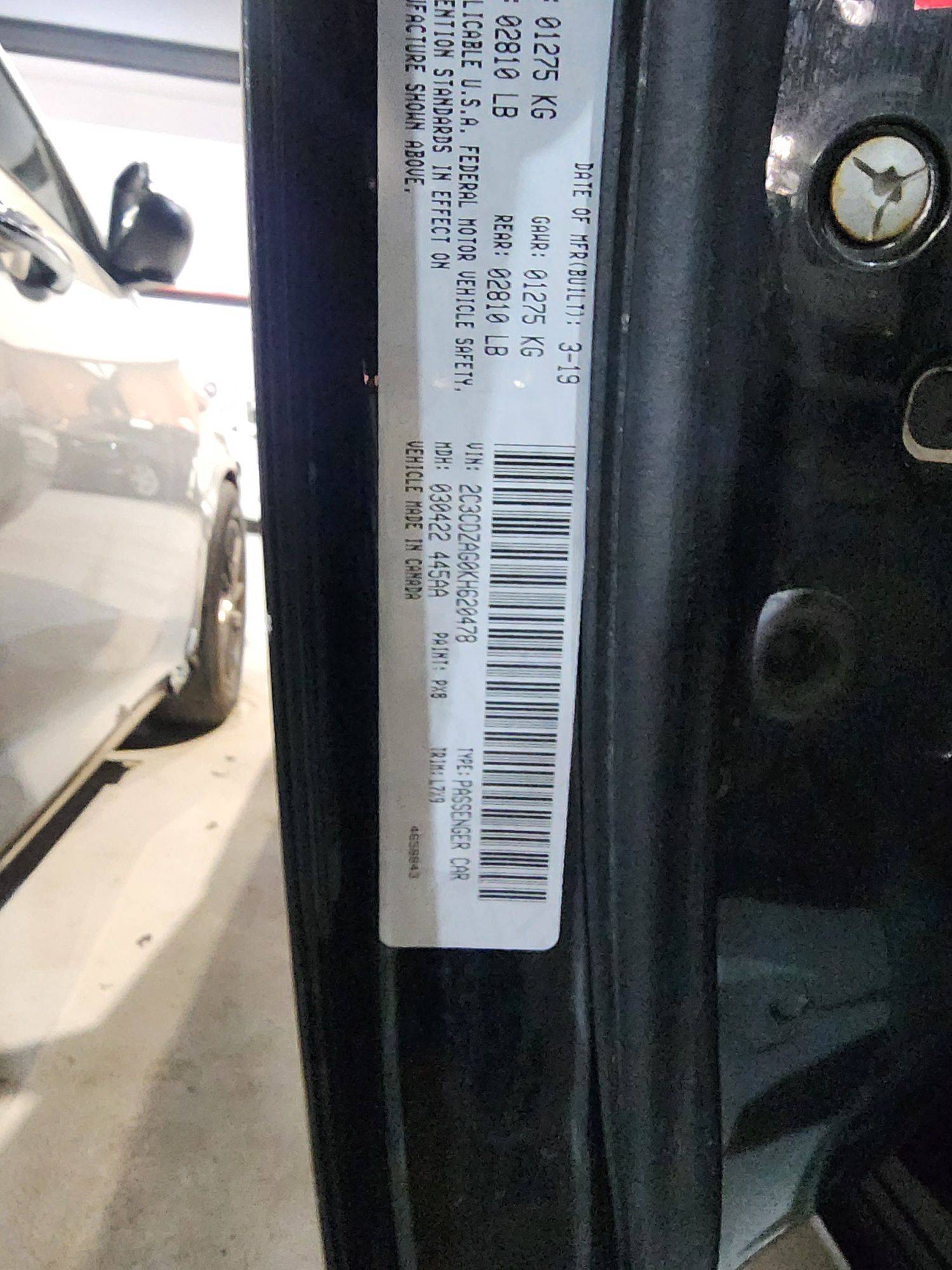 2019 DODGE CHALLENGER — 120677 Miles — Lot 20478 — Al Quoz - Marhaba Auctions Used Cars - Image 10