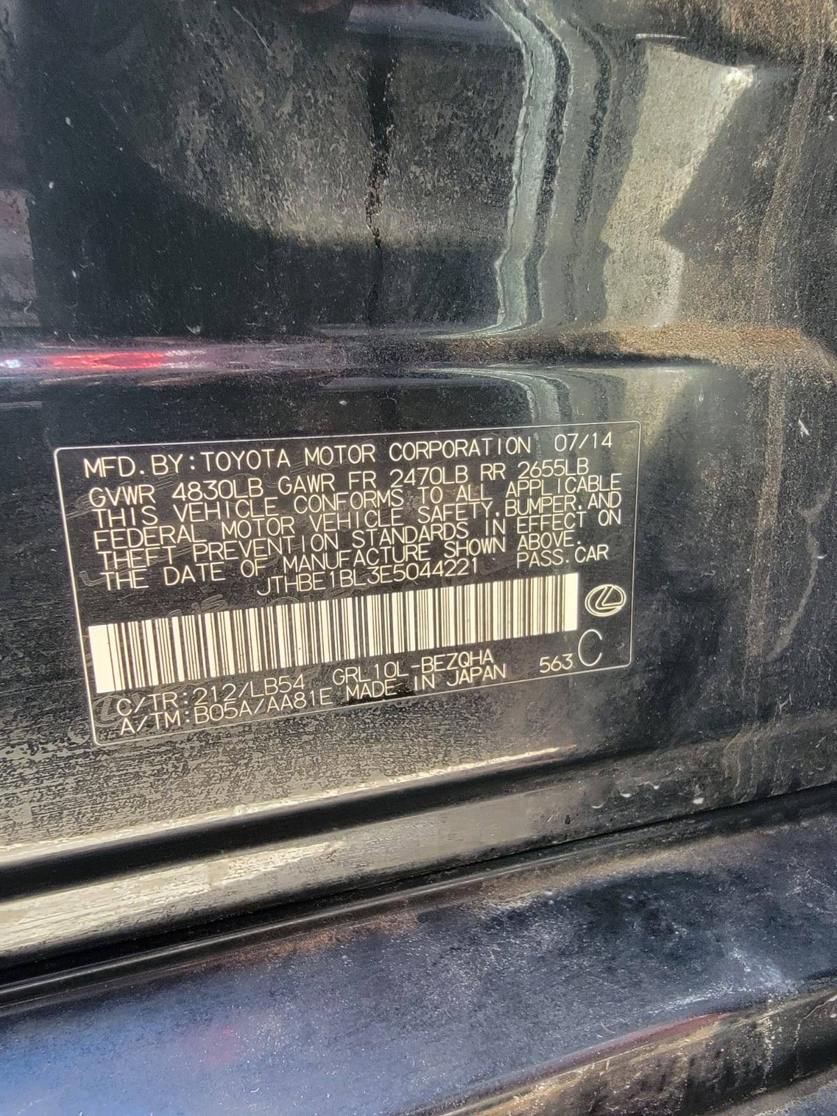 LEXUS GS 350 2014 - Marhaba Auction Used Cars - Image 12