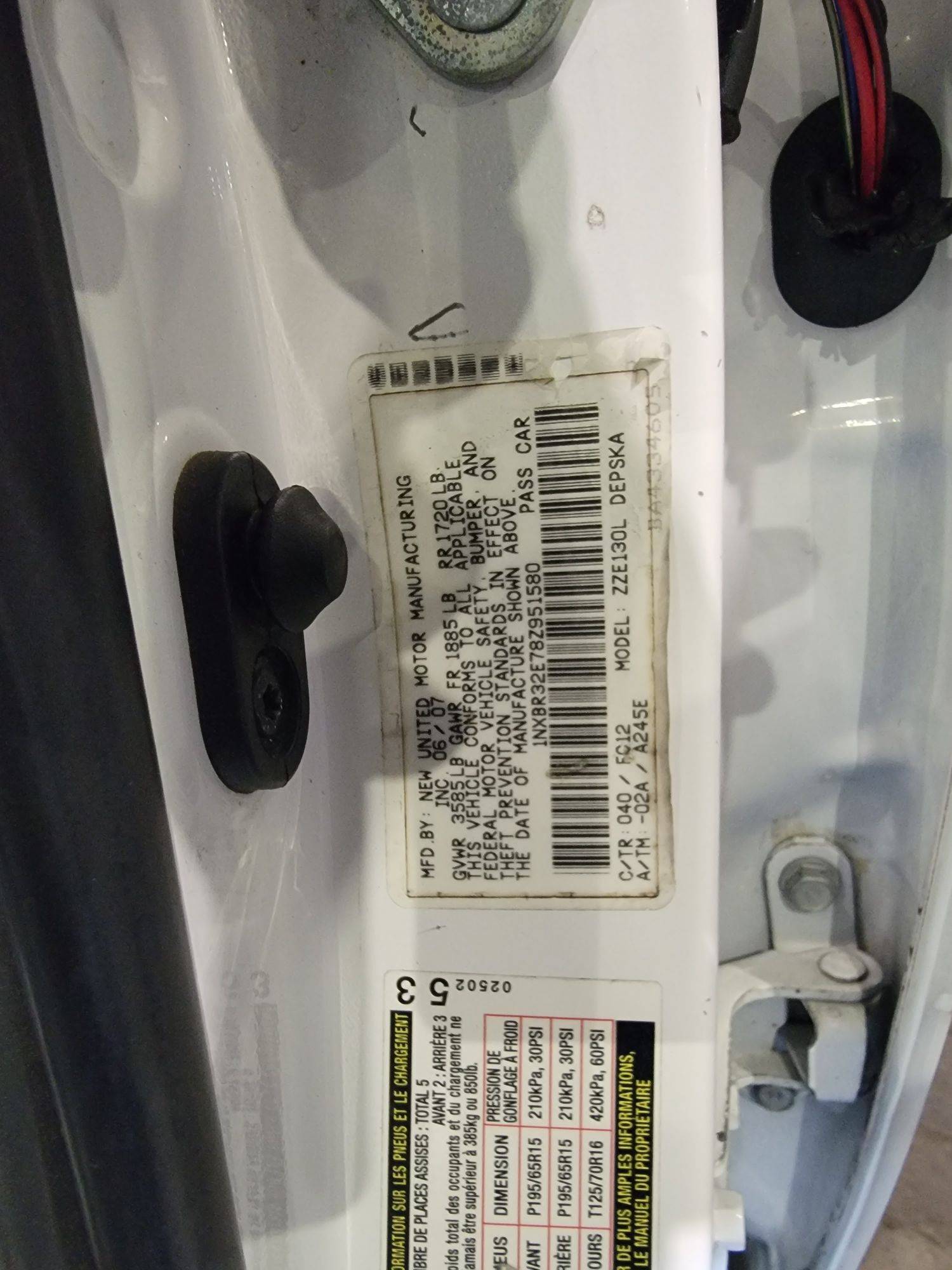 TOYOTA COROLLA 2008 - Marhaba Auction Used Cars - Image 9