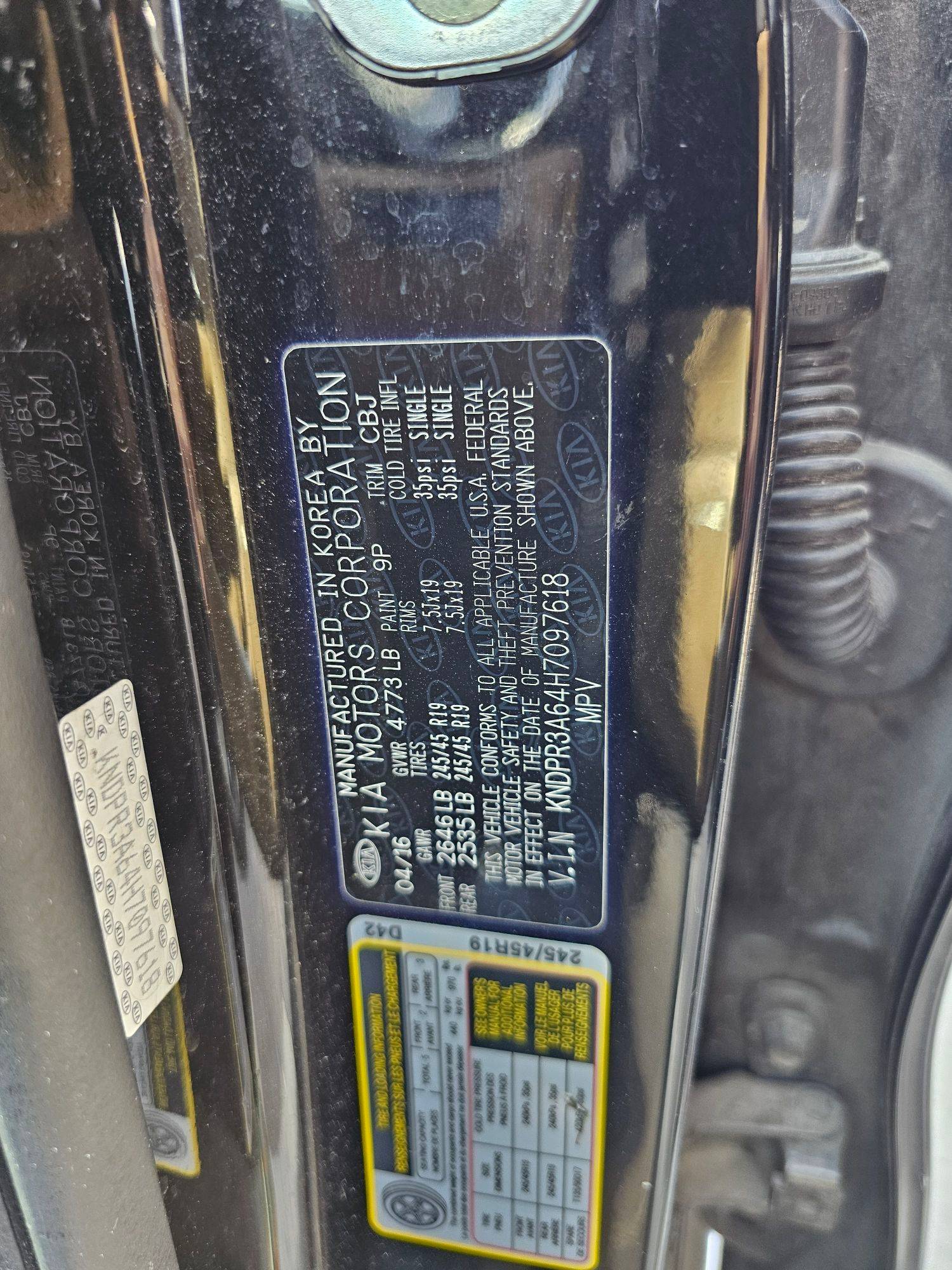 KIA SPORTAGE 2017 - Marhaba Auction Used Cars - Image 10