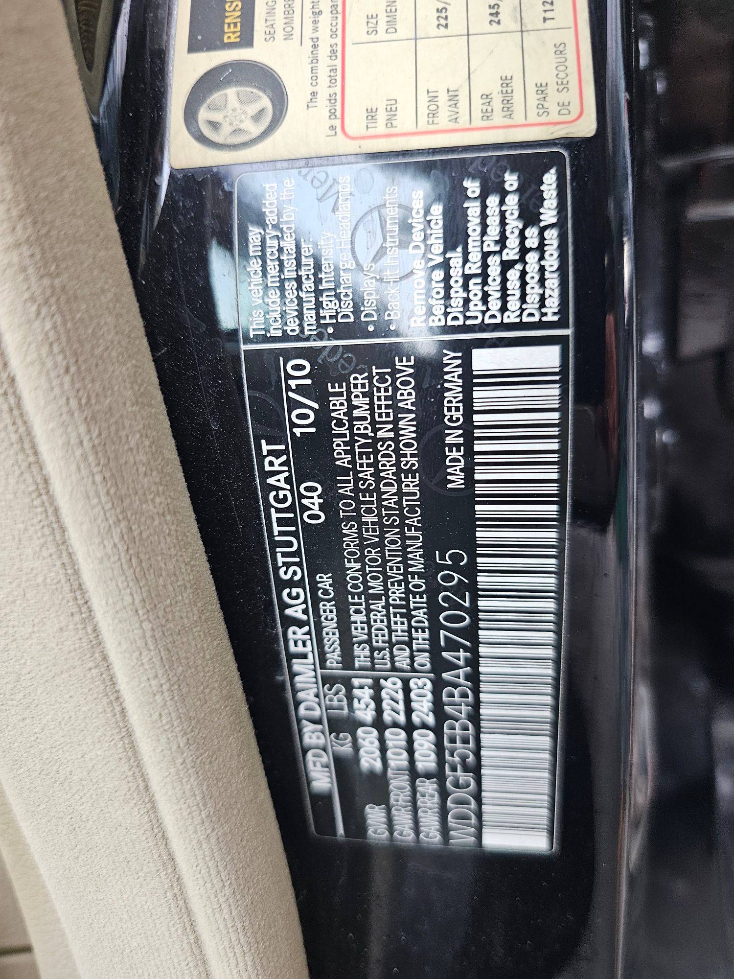 2011 MERCEDES BENZ C300 — 226266 Miles — Lot A470295 — Souq - Marhaba Auctions Used Cars - Image 10