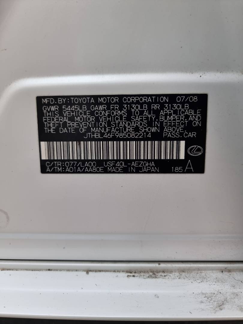 LEXUS LS 460 2008 - Marhaba Auction Used Cars - Image 9