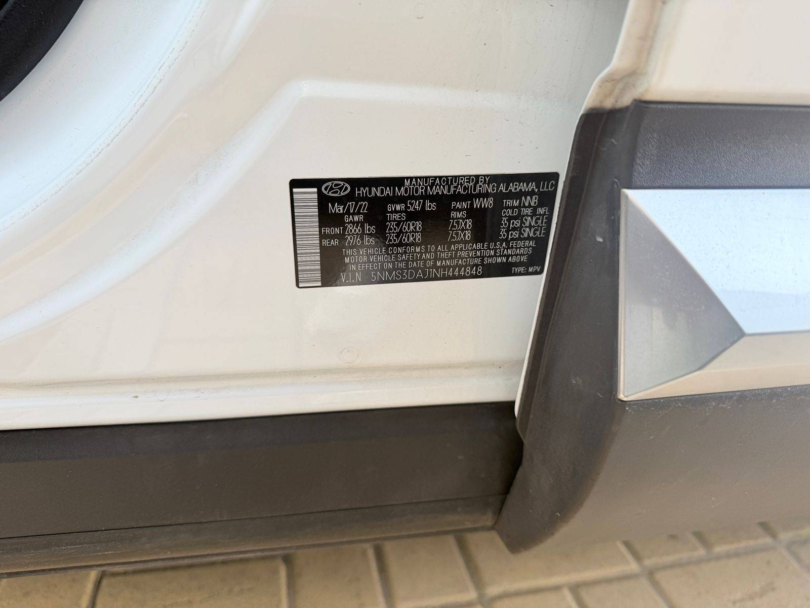 HYUNDAI SANTA FE 2022 - Marhaba Auction Used Cars - Image 3