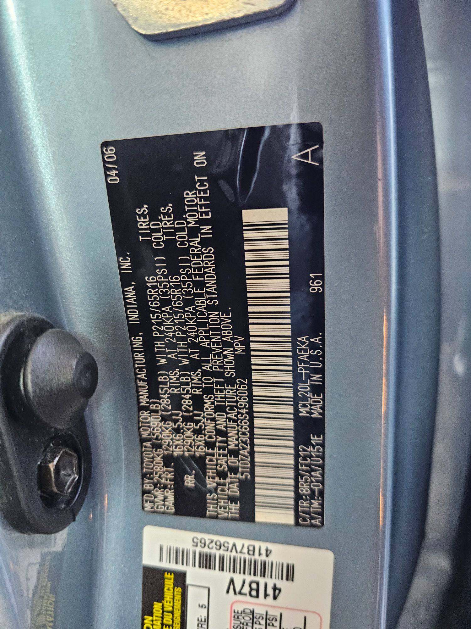 TOYOTA SIENNA 2006 - Marhaba Auction Used Cars - Image 9