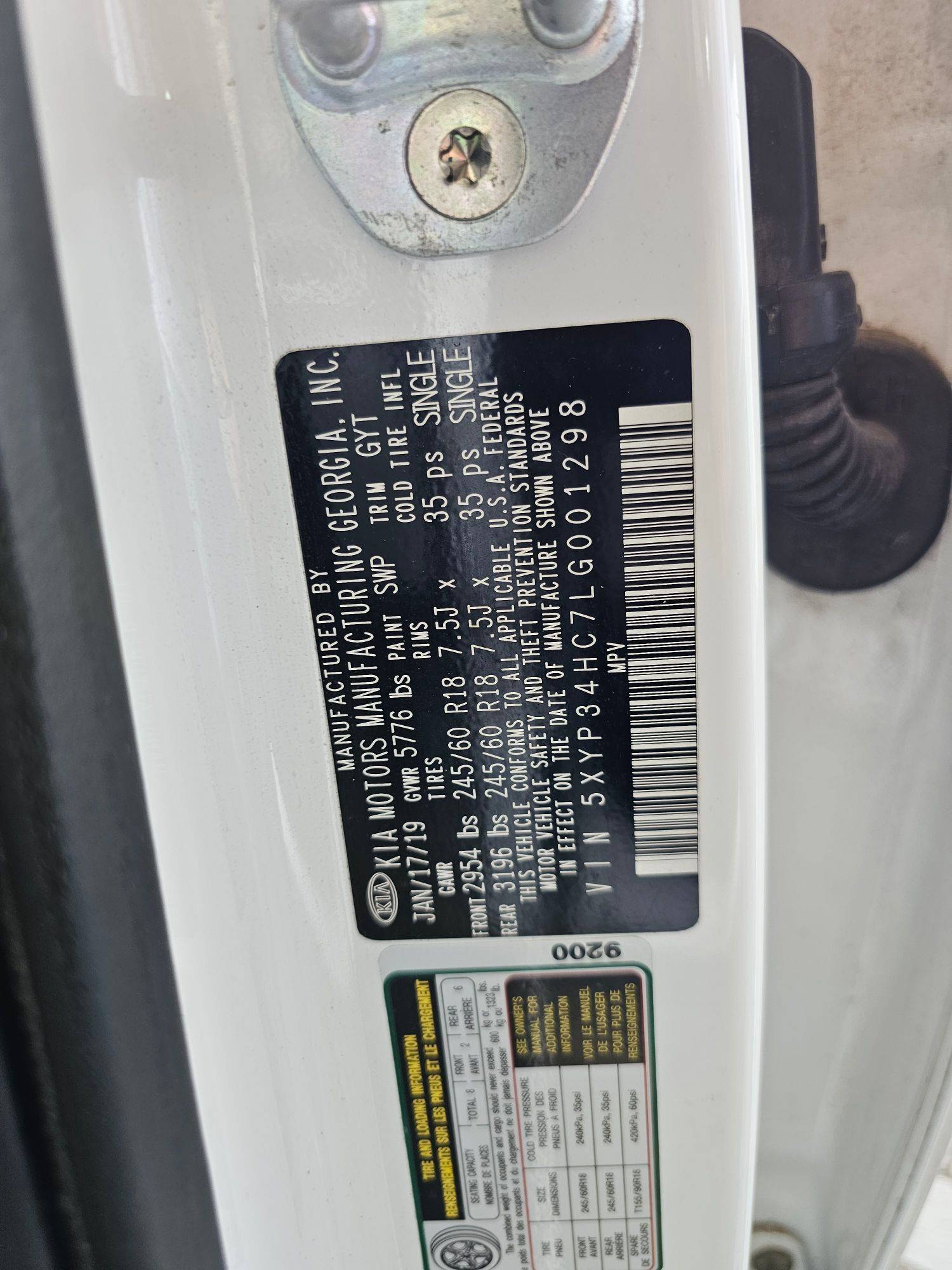 2020 KIA TELLURIDE — 107759 Miles — Lot HC7LG001298 — Souq - Marhaba Auctions Used Cars - Image 9