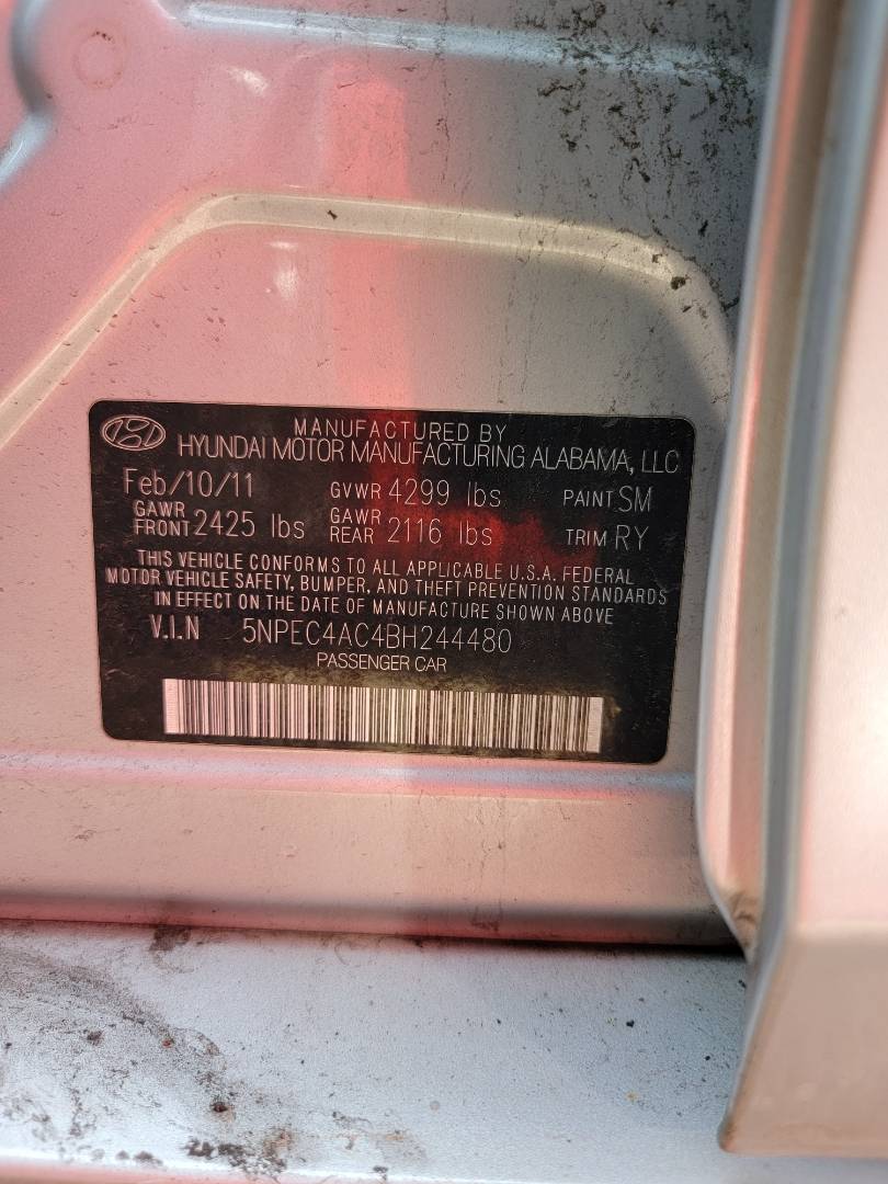 2011 HYUNDAI SONATA — 130310 Miles — Lot 37505274 - Marhaba Auctions Used Cars - Image 9