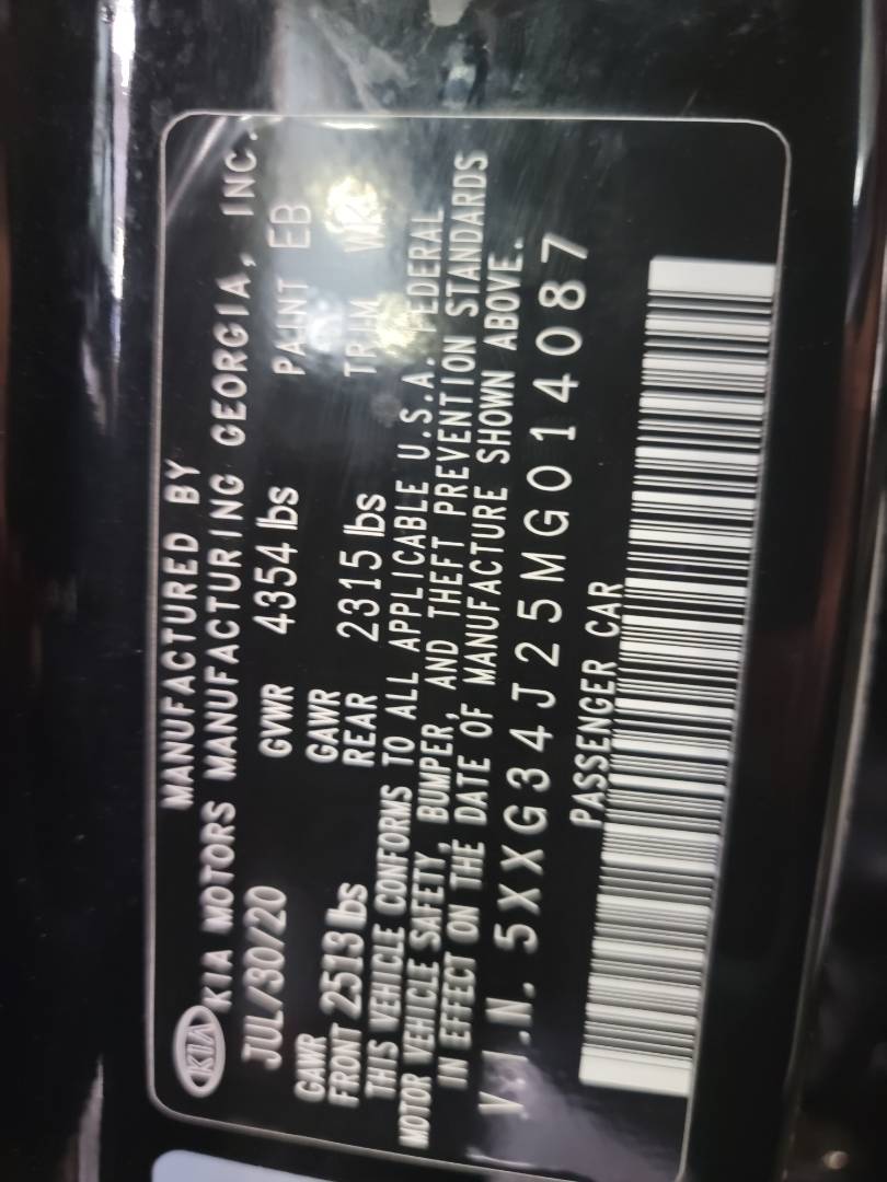 2021 KIA K5 — 48844 Miles — Lot G014087 - Marhaba Auctions Used Cars - Image 9