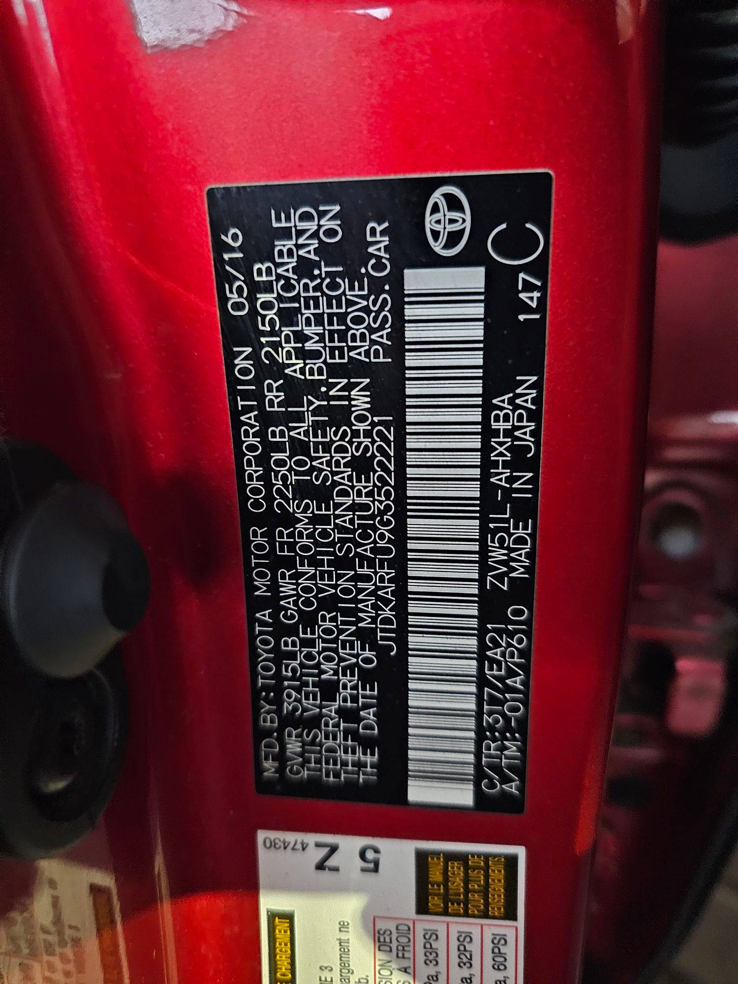 TOYOTA PRIUS 2016 - Marhaba Auction Used Cars - Image 10