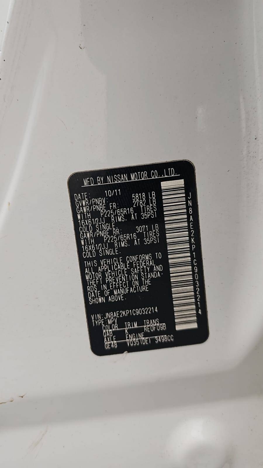 NISSAN QUEST 2012 - Marhaba Auction Used Cars - Image 4