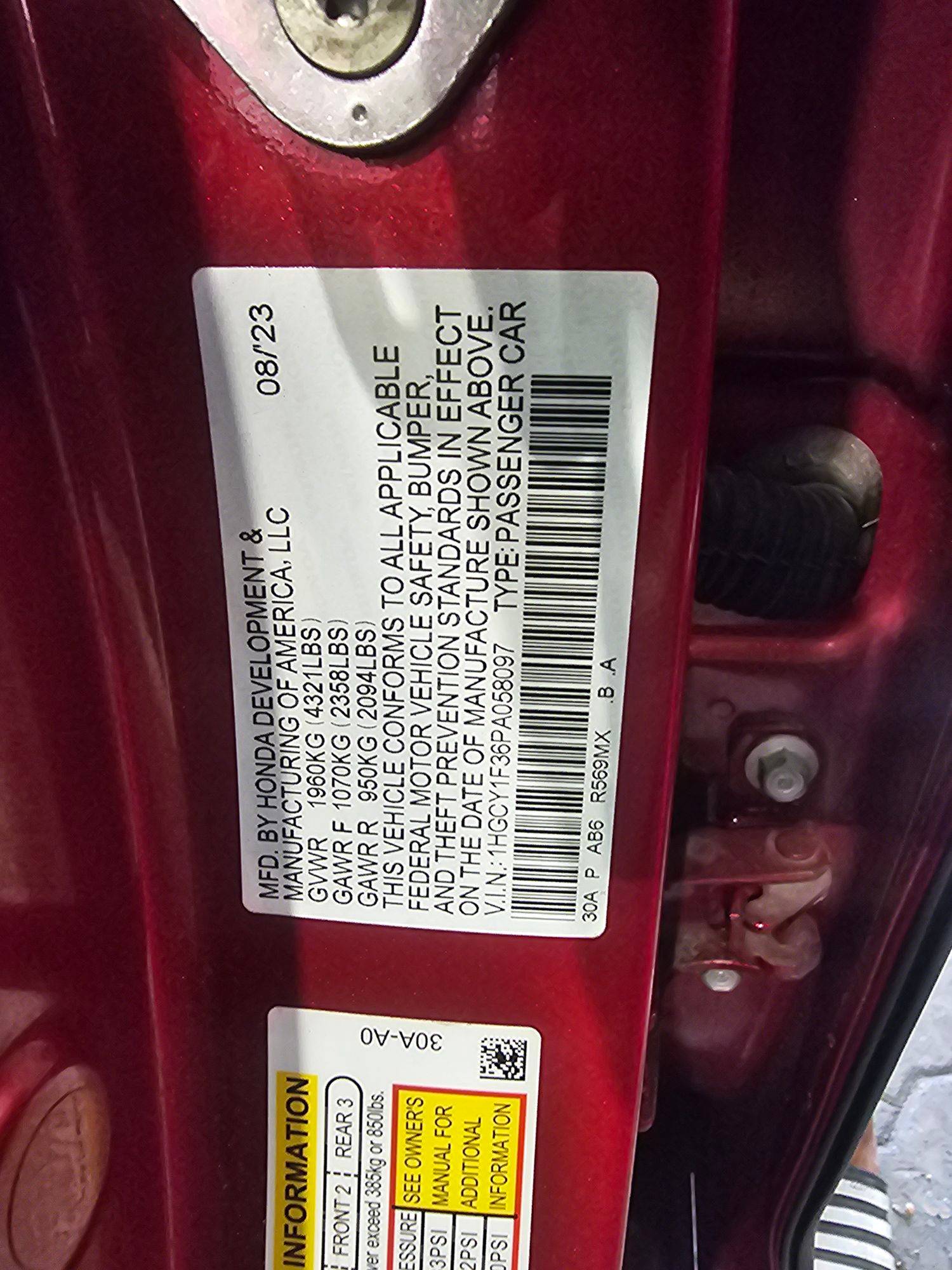 HONDA ACCORD 2023 - Marhaba Auction Used Cars - Image 11