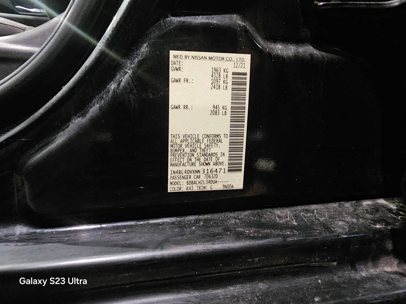 2022 NISSAN ALTIMA — 70338 Miles — Lot 316471 — Main - Marhaba Auctions Used Cars - Image 9