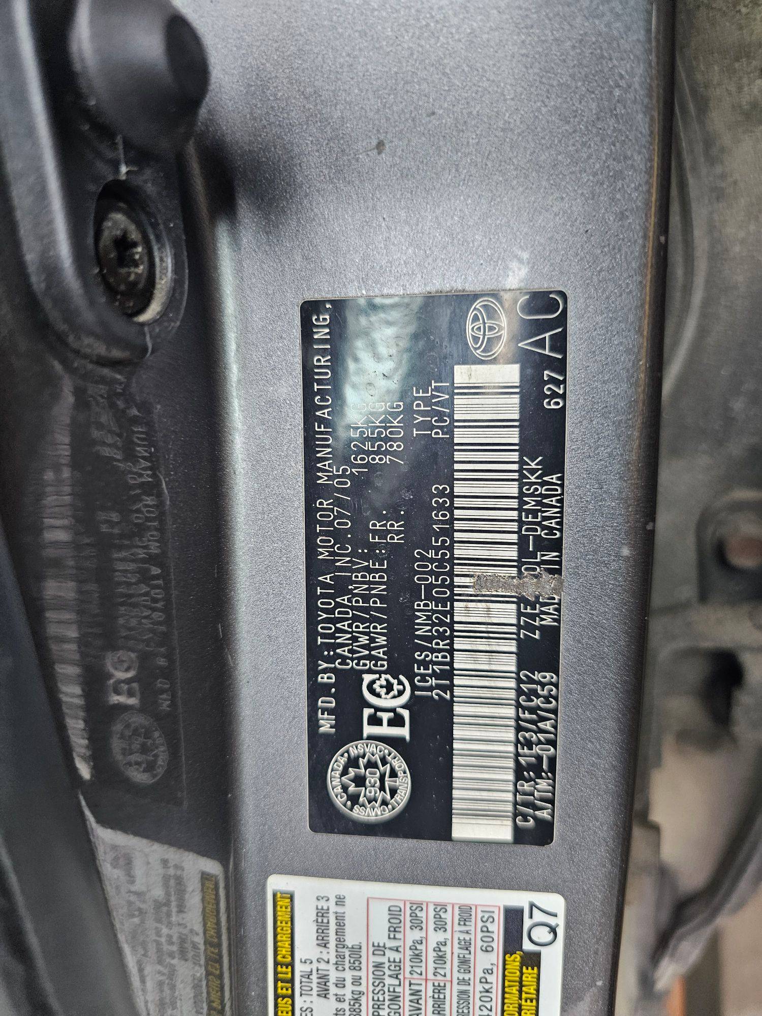 TOYOTA COROLLA 2005 - Marhaba Auction Used Cars - Image 11