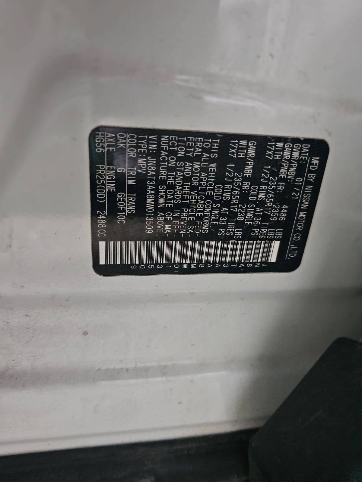 NISSAN ROGUE 2021 - Marhaba Auction Used Cars - Image 3