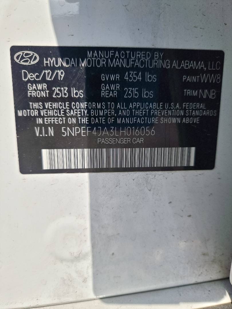 HYUNDAI SONATA 2020 - Marhaba Auction Used Cars - Image 17