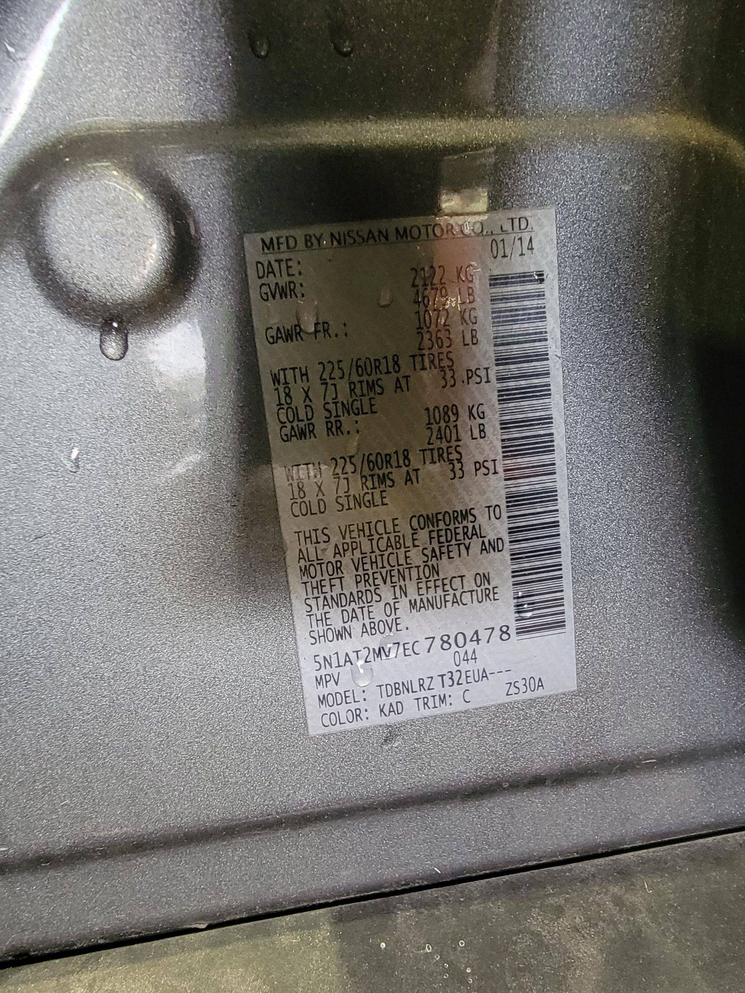 NISSAN ROGUE 2014 - Marhaba Auction Used Cars - Image 9