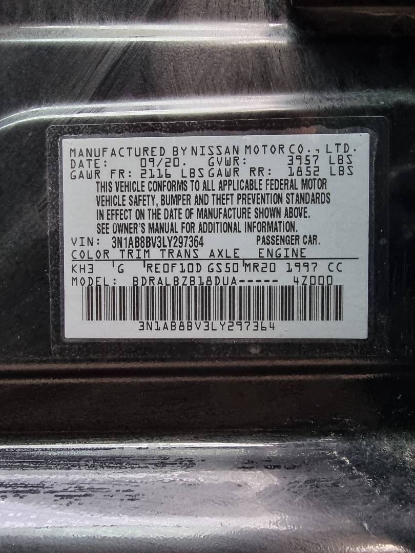 2020 NISSAN SENTRA — 46639 Miles — Lot 132564879 — Ind. 12 - Marhaba Auctions Used Cars - Image 9