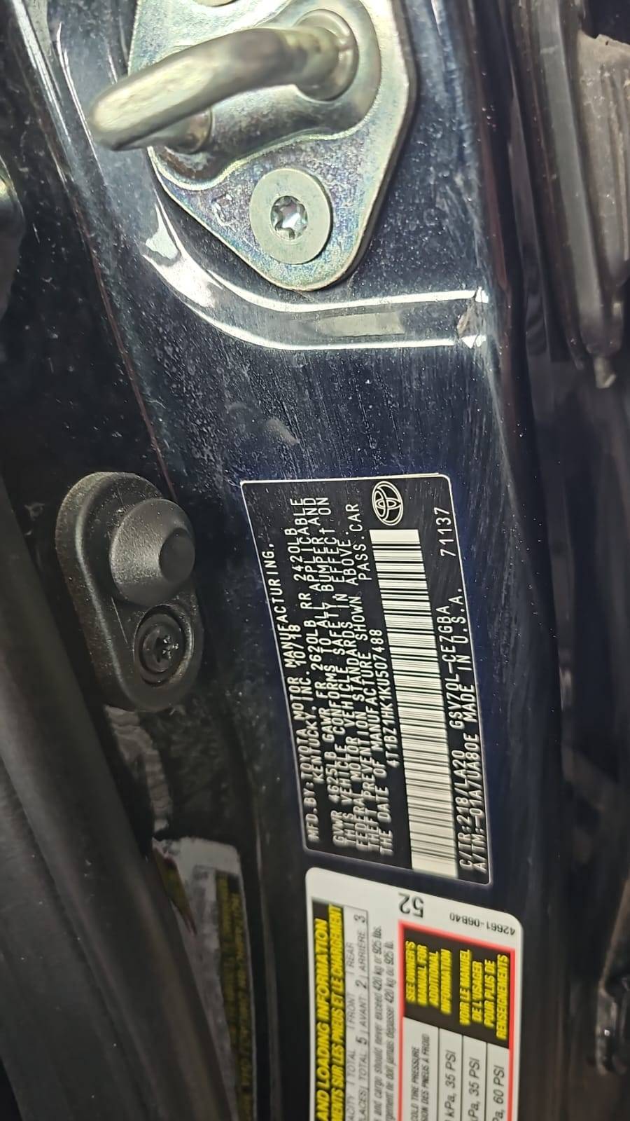 TOYOTA CAMRY 2019 - Marhaba Auction Used Cars - Image 9