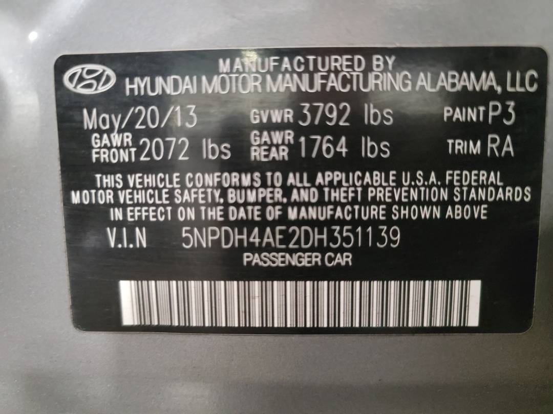 2013 HYUNDAI ELANTRA — 159797 Miles — Lot 75973353 - Marhaba Auctions Used Cars - Image 8