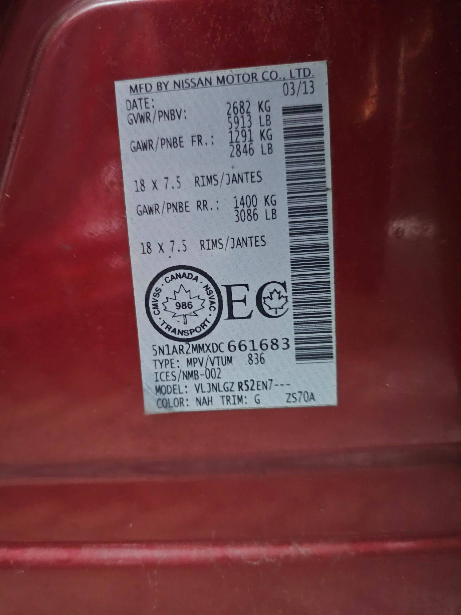 NISSAN PATHFINDER 2013 - Marhaba Auction Used Cars - Image 8