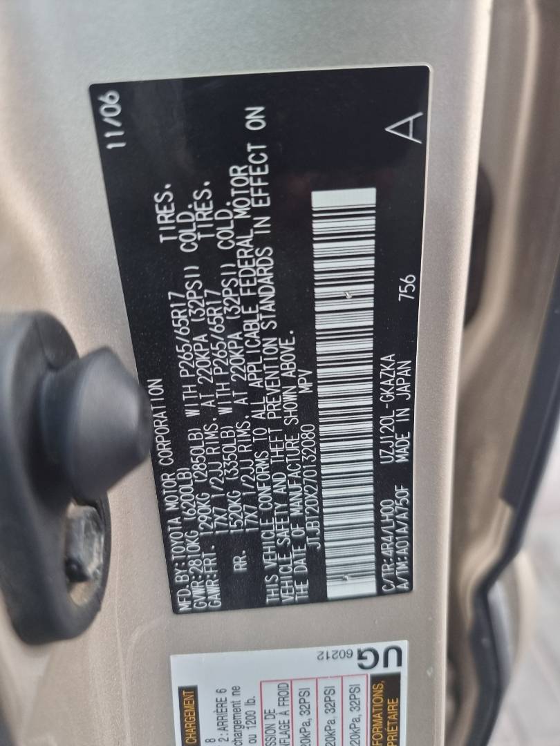 2007 LEXUS GX 470 — 244717 Miles — Lot 132080 — Ind. 12 - Marhaba Auctions Used Cars - Image 9
