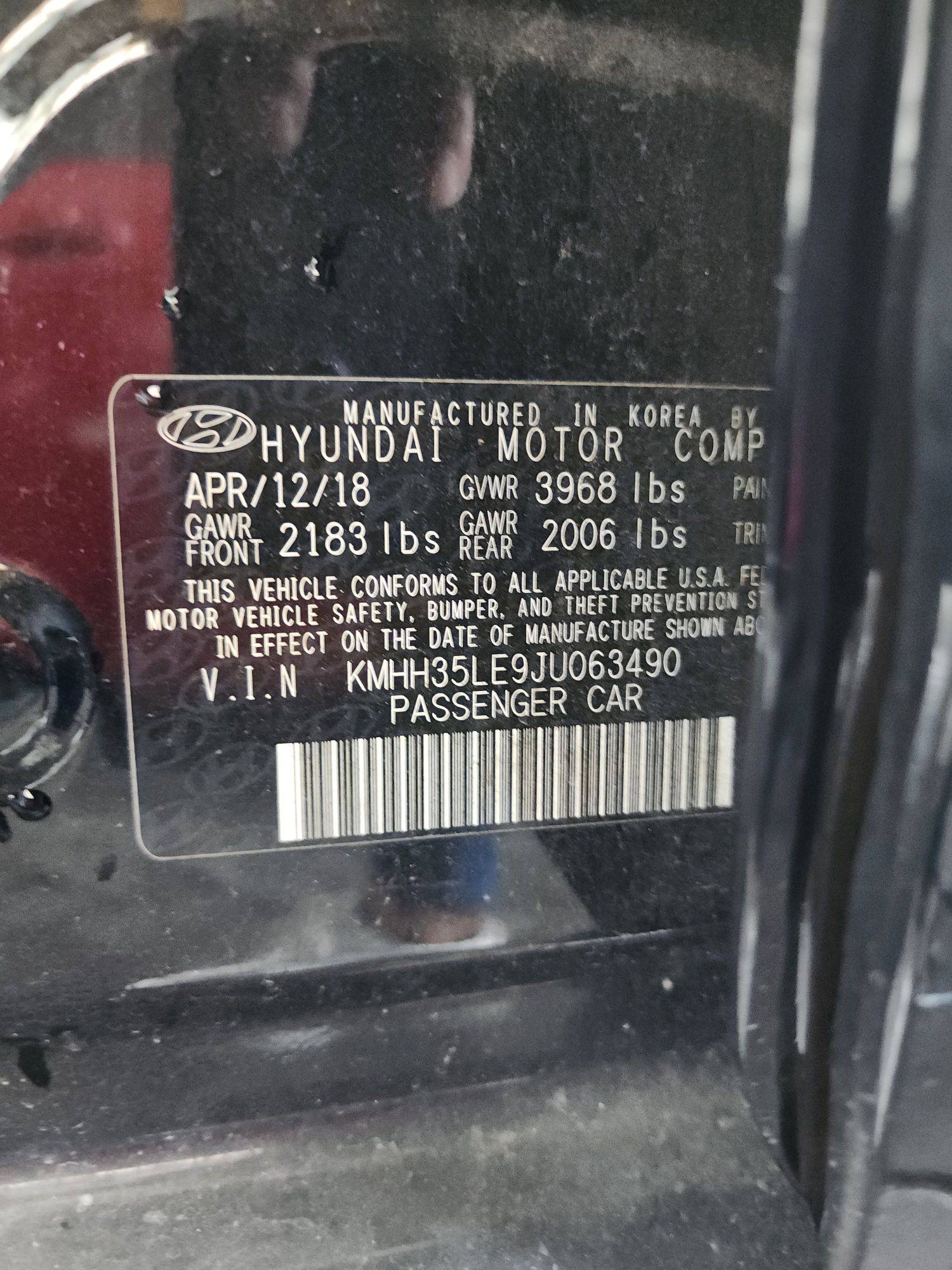 2018 HYUNDAI ELANTRA GT — 81887 Miles — Lot 53347164 — Main - Marhaba Auctions Used Cars - Image 9