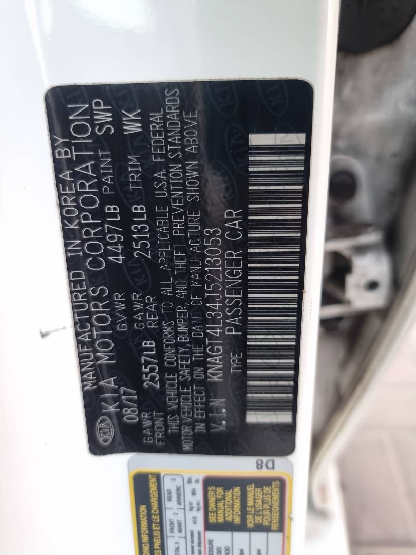 2018 KIA OPTIMA — 115723 Miles — Lot 13053 — Ind. 12 - Marhaba Auctions Used Cars - Image 8