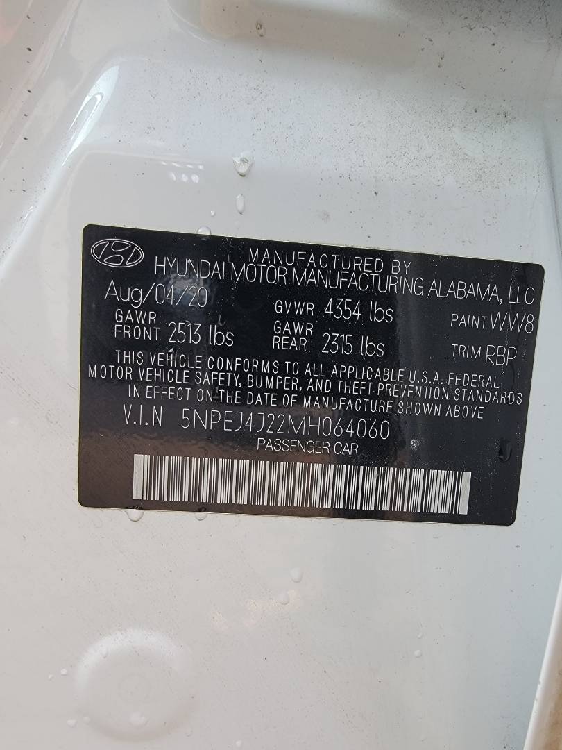 HYUNDAI SONATA 2021 - Marhaba Auction Used Cars - Image 10