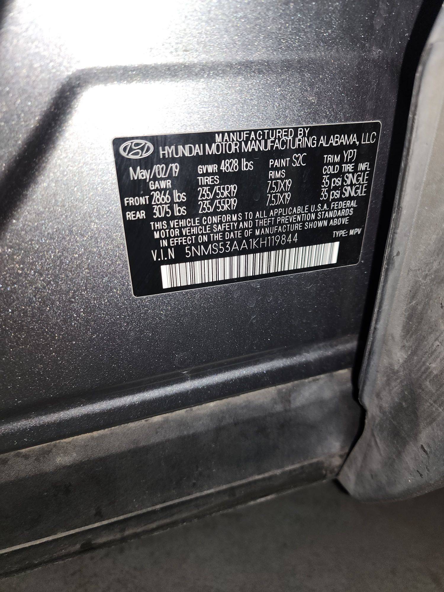 HYUNDAI SANTA FE 2019 - Marhaba Auction Used Cars - Image 9