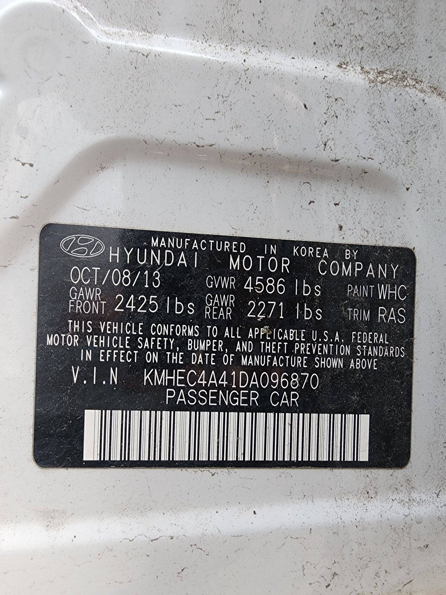 HYUNDAI SONATA 2013 - Marhaba Auction Used Cars - Image 10