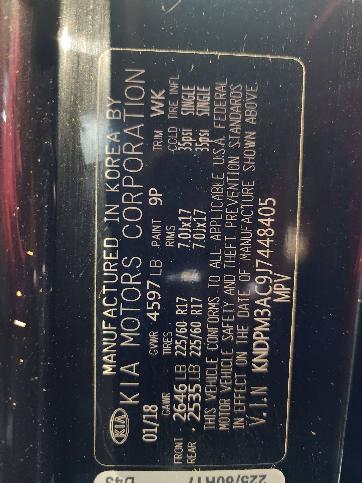 2018 KIA SPORTAGE — 169022 Miles — Lot 448405 — Souq - Marhaba Auctions Used Cars - Image 11