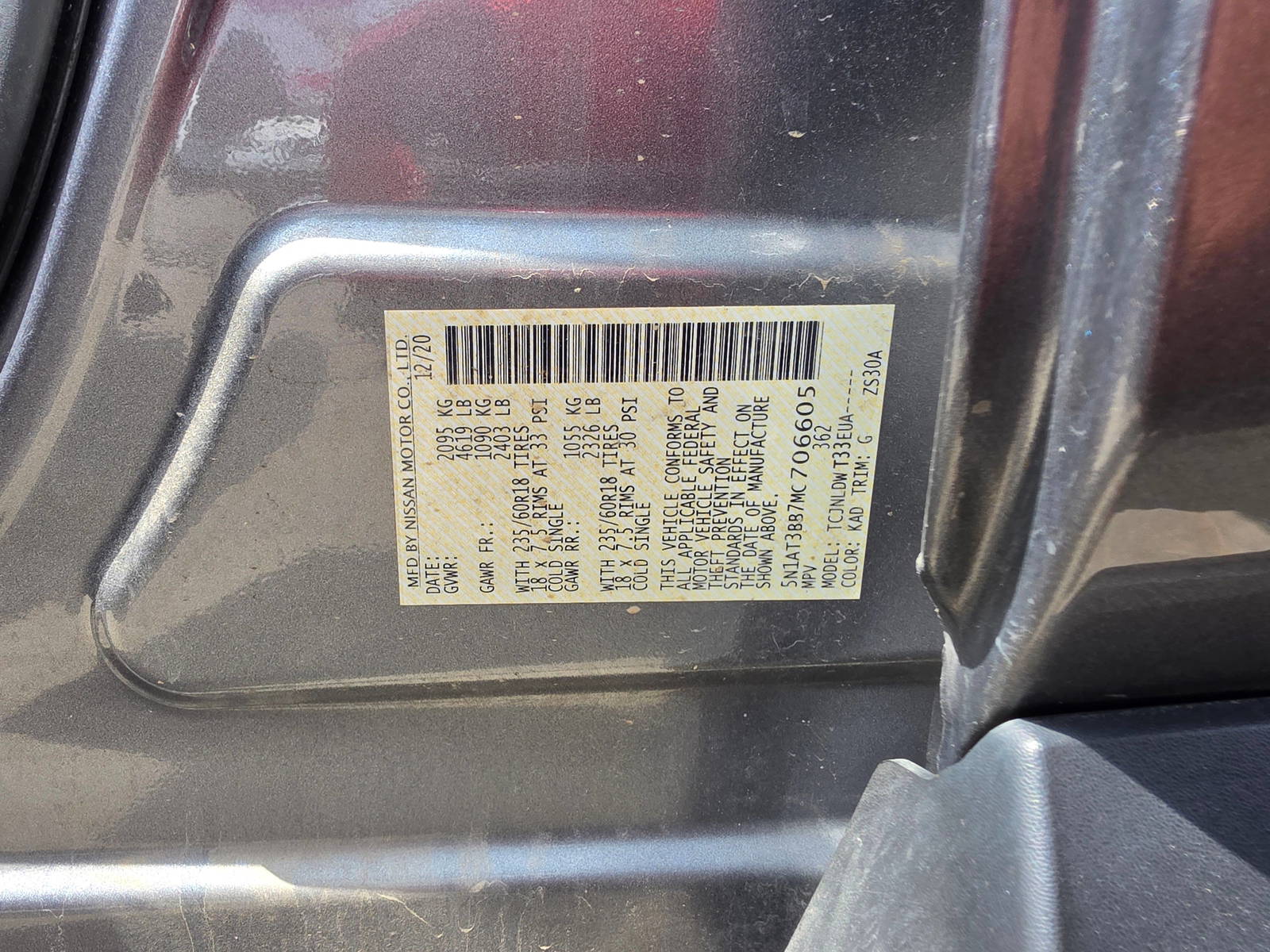 2021 NISSAN ROGUE — 137077 Miles — Lot 99267535 - Marhaba Auctions Used Cars - Image 9