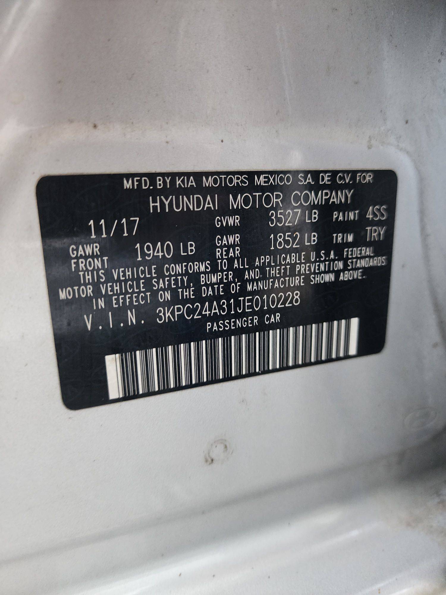 2018 HYUNDAI ACCENT — 151975 Miles — Lot 38666334 — Main - Marhaba Auctions Used Cars - Image 9