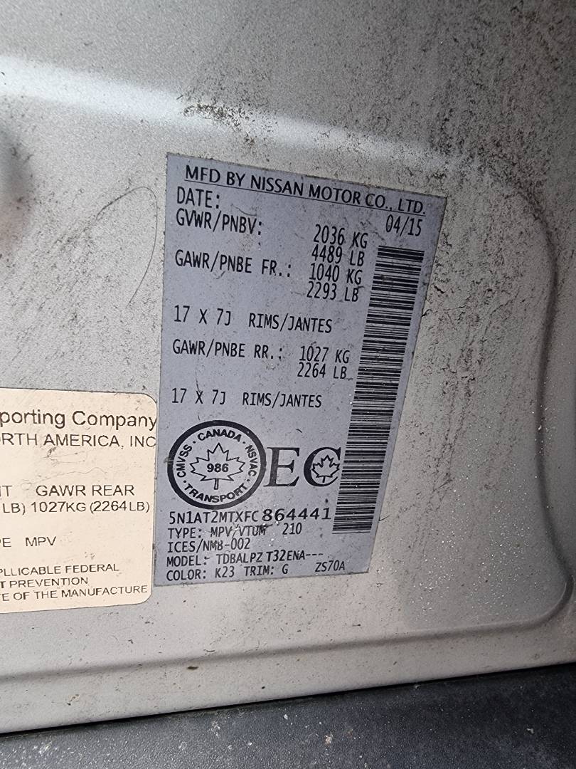 NISSAN ROGUE 2015 - Marhaba Auction Used Cars - Image 8