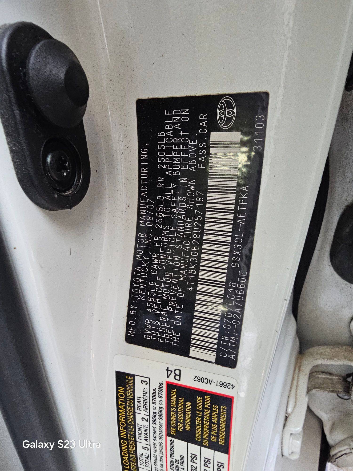 TOYOTA AVALON 2008 - Marhaba Auction Used Cars - Image 10