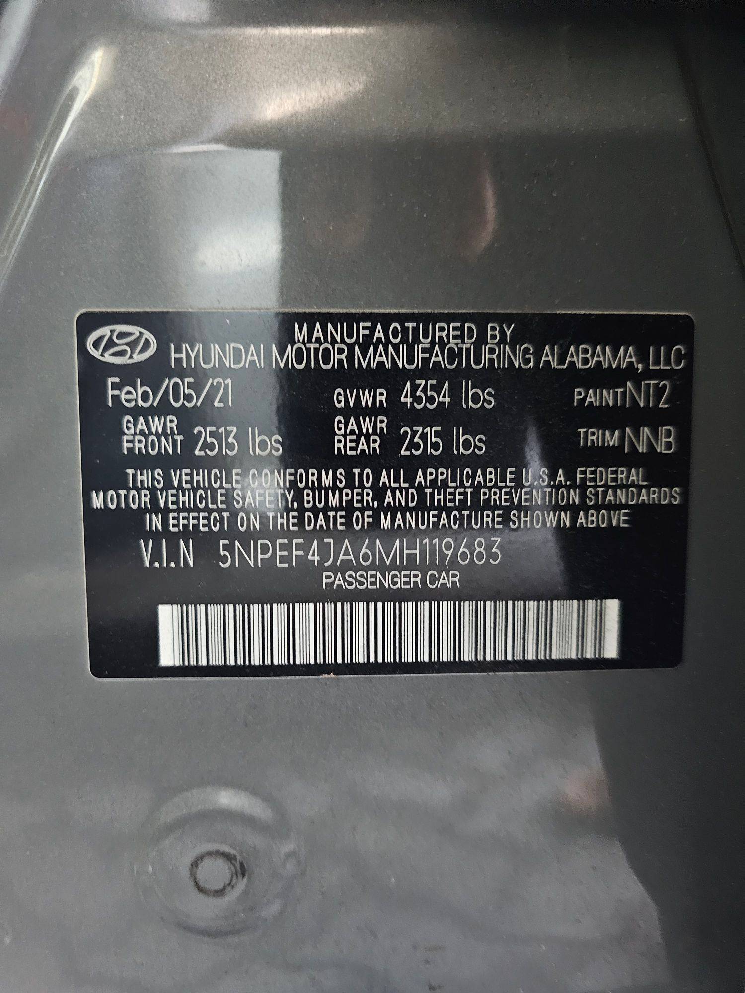 HYUNDAI SONATA 2021 - Marhaba Auction Used Cars - Image 11