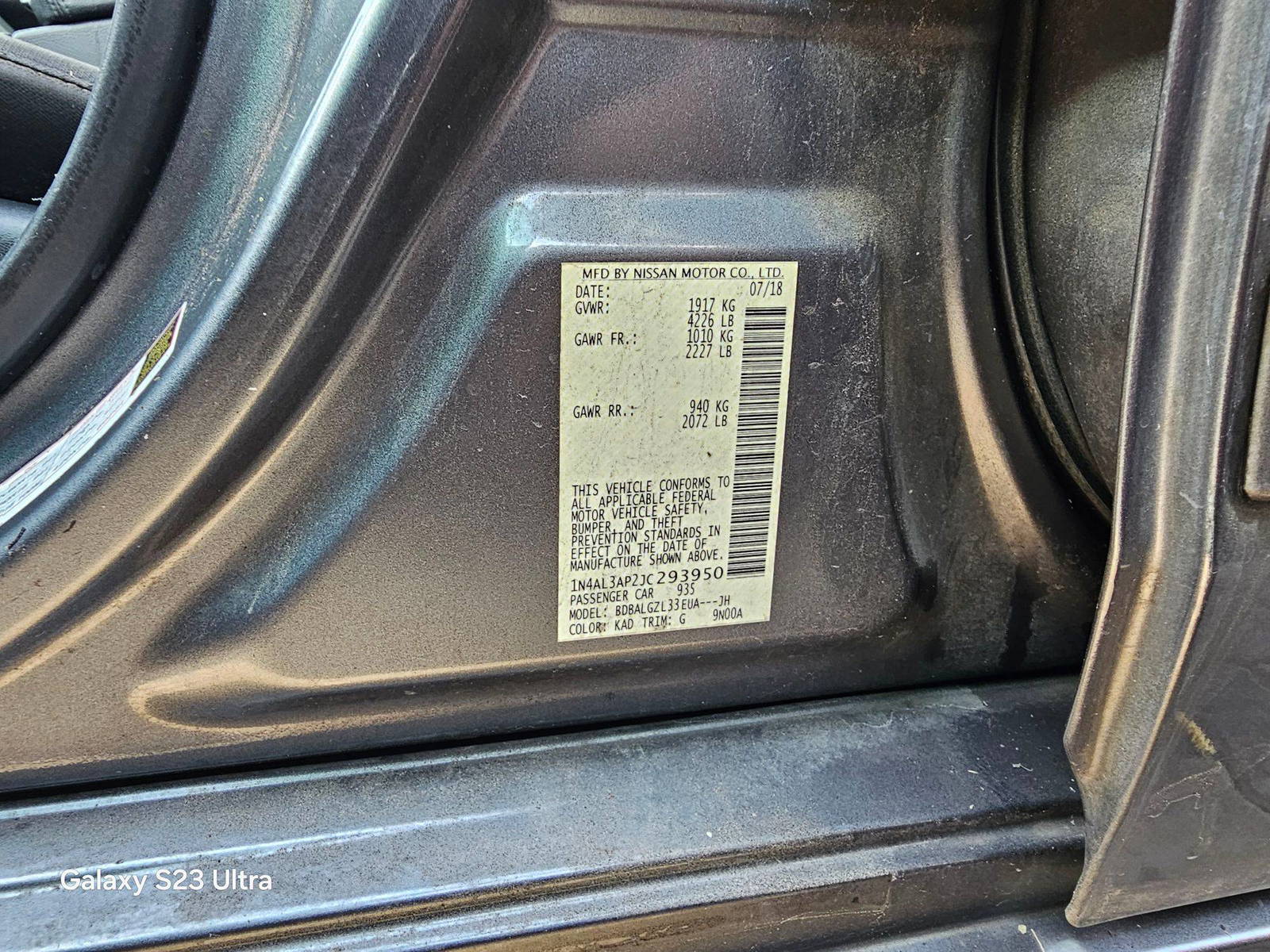 NISSAN ALTIMA 2018 - Marhaba Auction Used Cars - Image 10