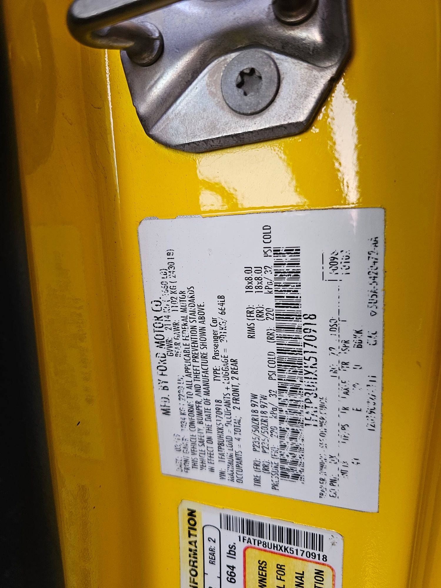 FORD MUSTANG 2019 - Marhaba Auction Used Cars - Image 9