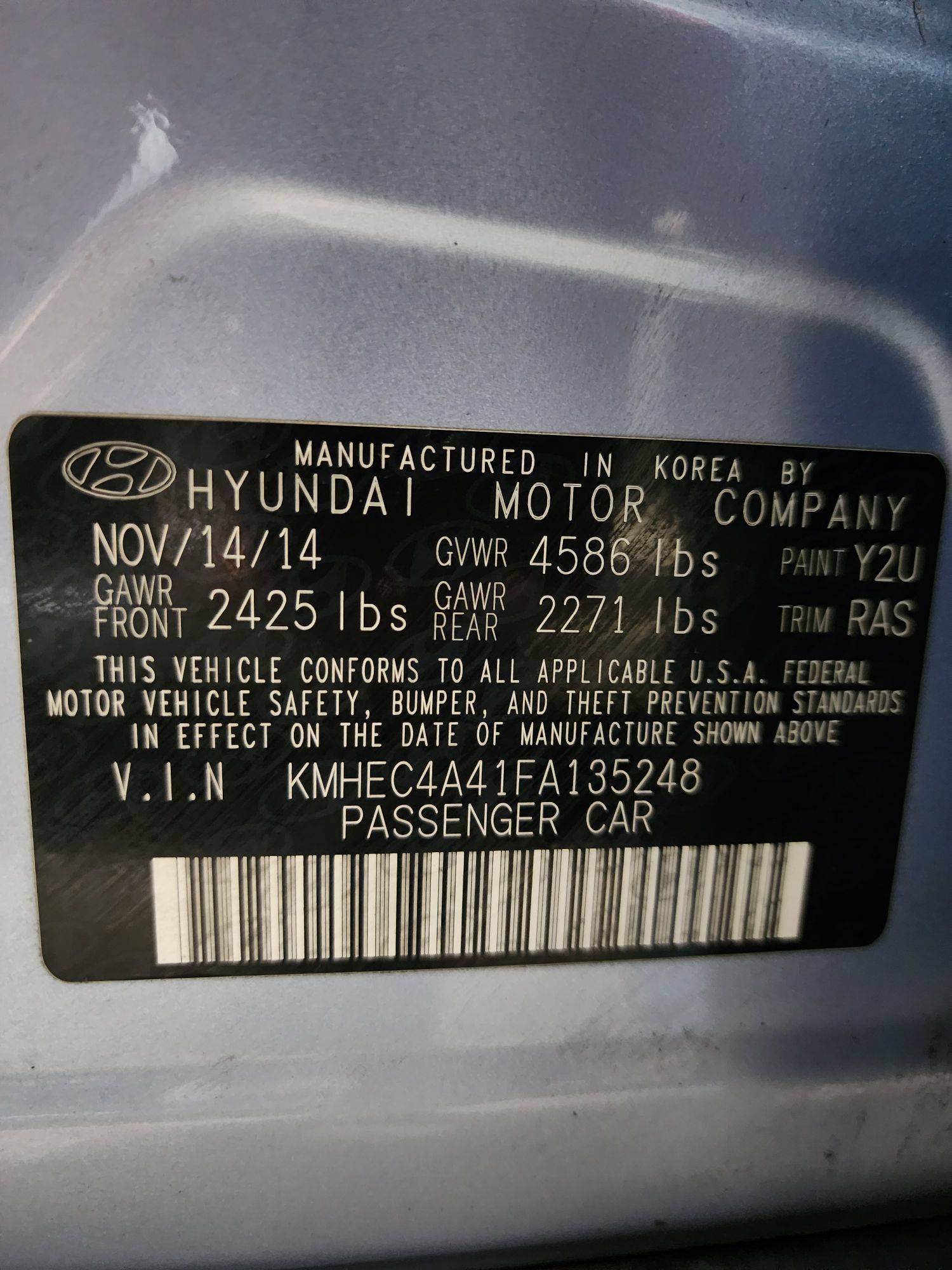 2015 HYUNDAI SONATA — 182846 Miles — Lot 46137705 — Main - Marhaba Auctions Used Cars - Image 10