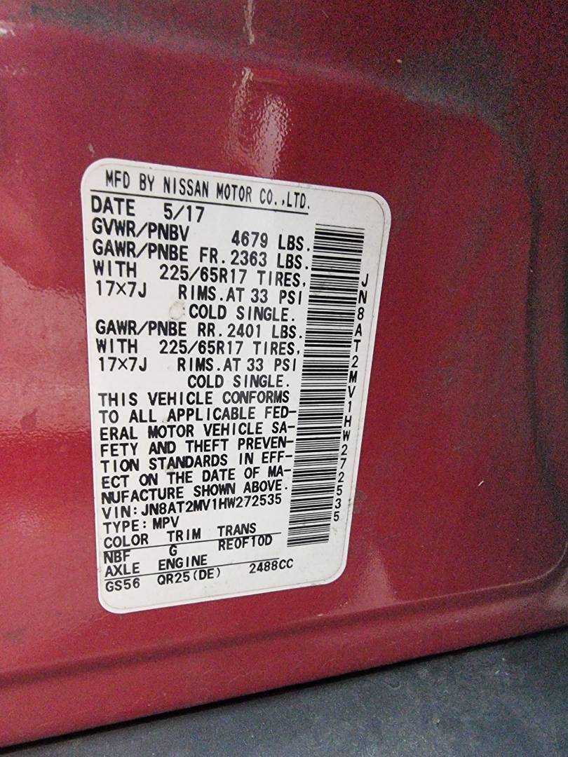 NISSAN ROGUE 2017 - Marhaba Auction Used Cars - Image 10