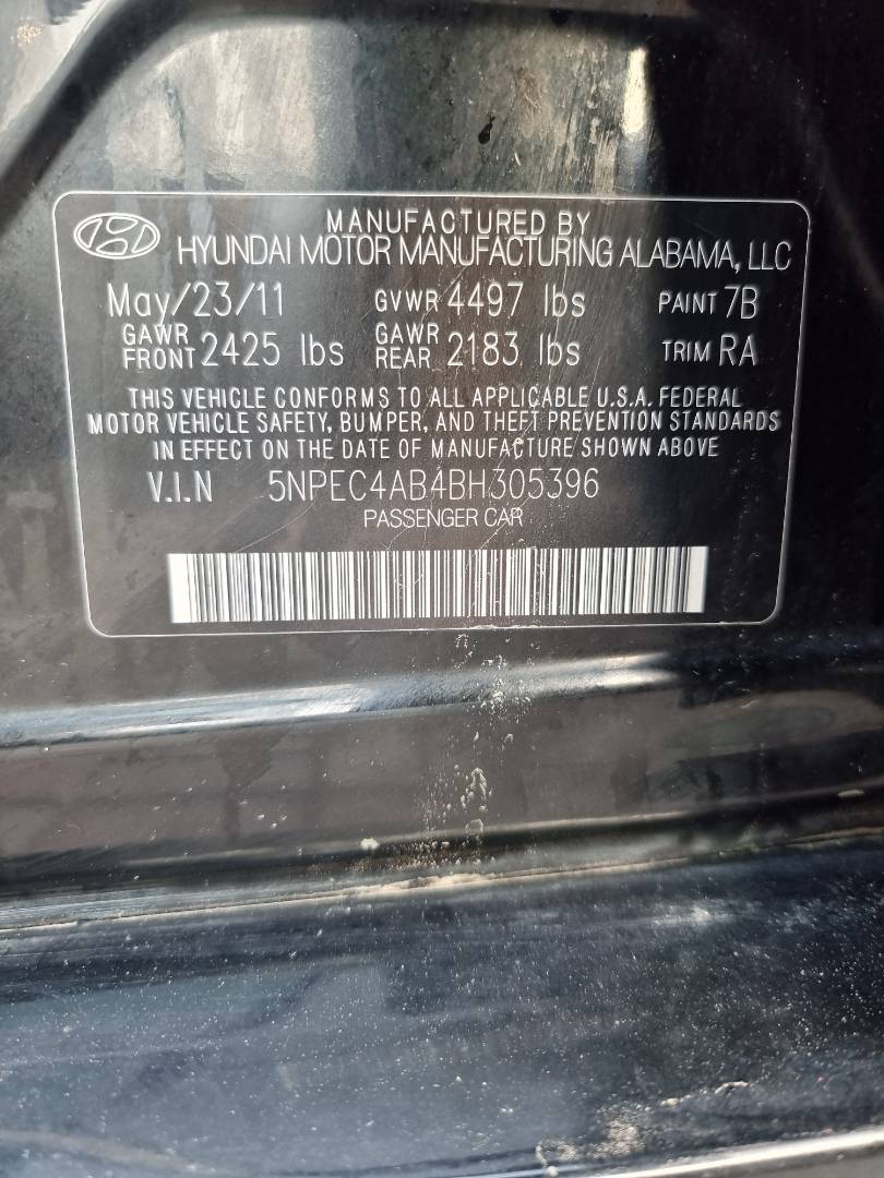 2011 HYUNDAI SONATA — 203066 Miles — Lot 215478 — Souq - Marhaba Auctions Used Cars - Image 9