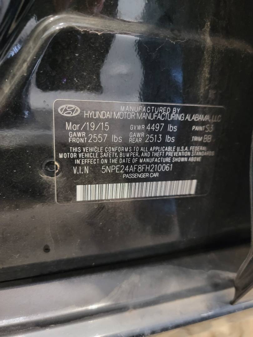 2015 HYUNDAI SONATA — 140756 Miles — Lot 72194373 - Marhaba Auctions Used Cars - Image 9