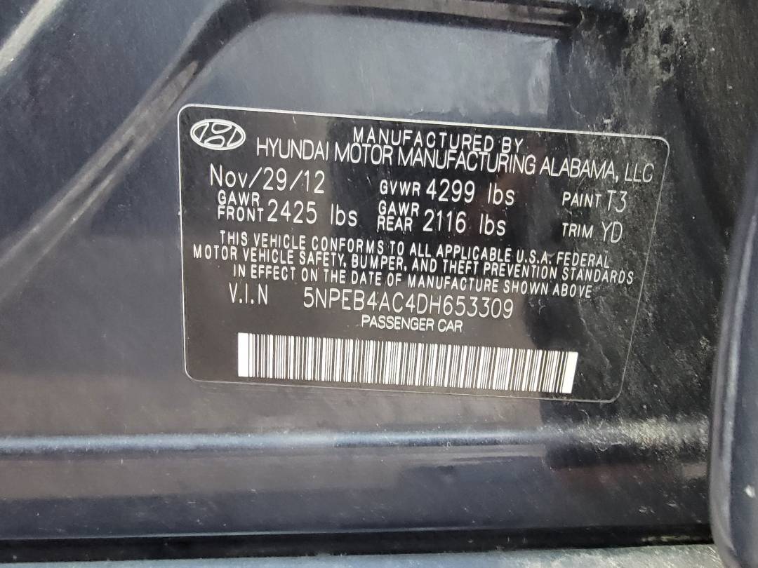 2013 HYUNDAI SONATA — 221620 Miles — Lot 34956107 — Main - Marhaba Auctions Used Cars - Image 7