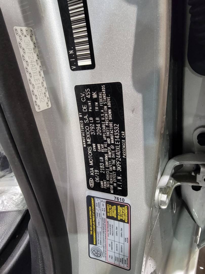 2020 KIA FORTE — 59968 Miles — Lot LE143532 - Marhaba Auctions Used Cars - Image 6