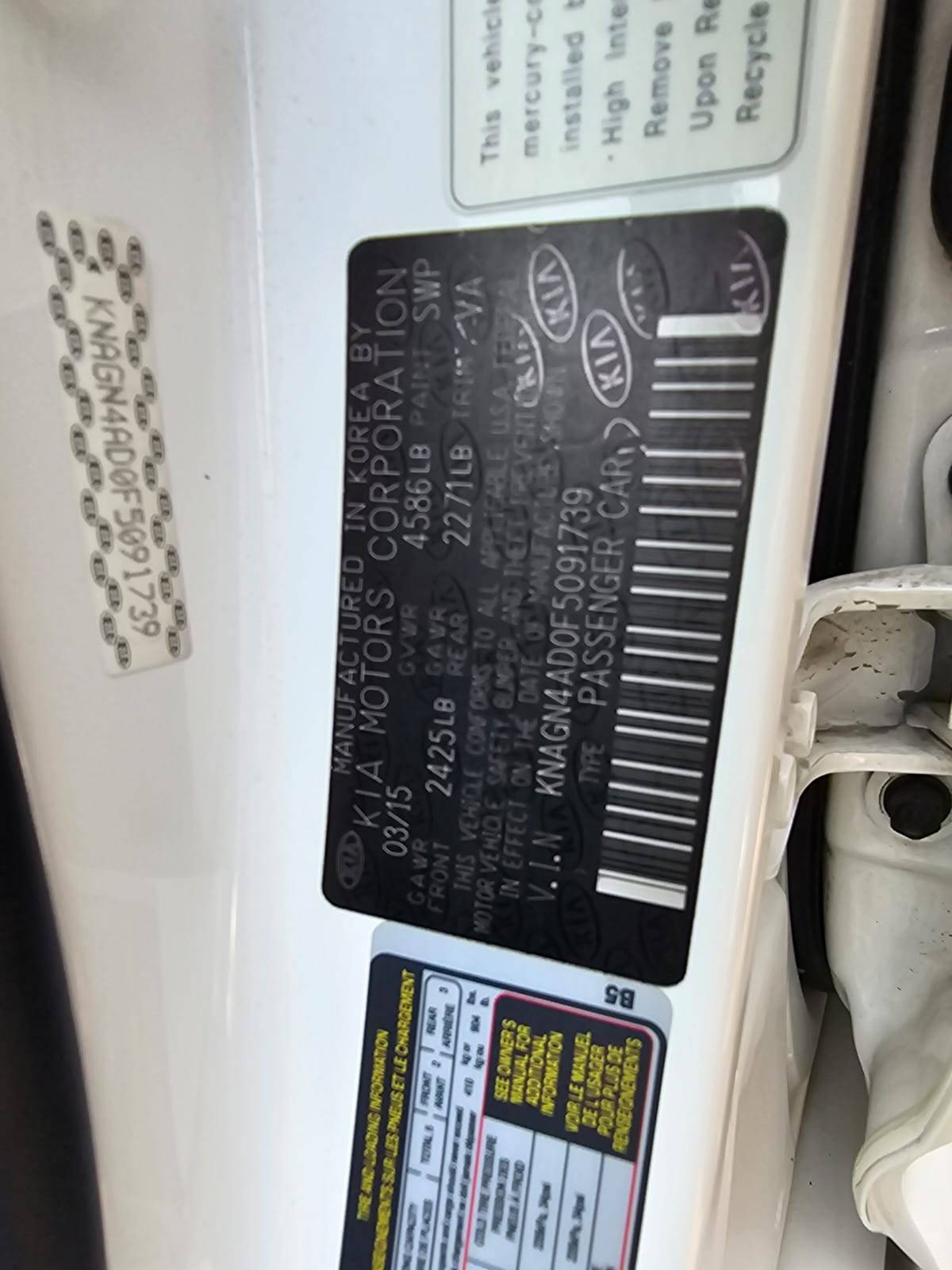 KIA OPTIMA 2015 - Marhaba Auction Used Cars - Image 9