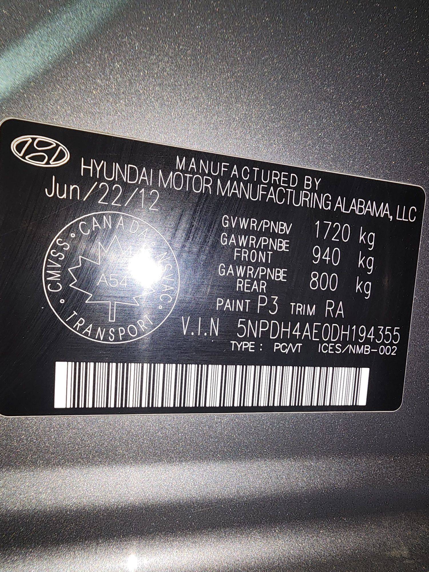 2013 HYUNDAI ELANTRA — 199999 KM — Lot 57059235 — Al Quoz - Marhaba Auctions Used Cars - Image 10